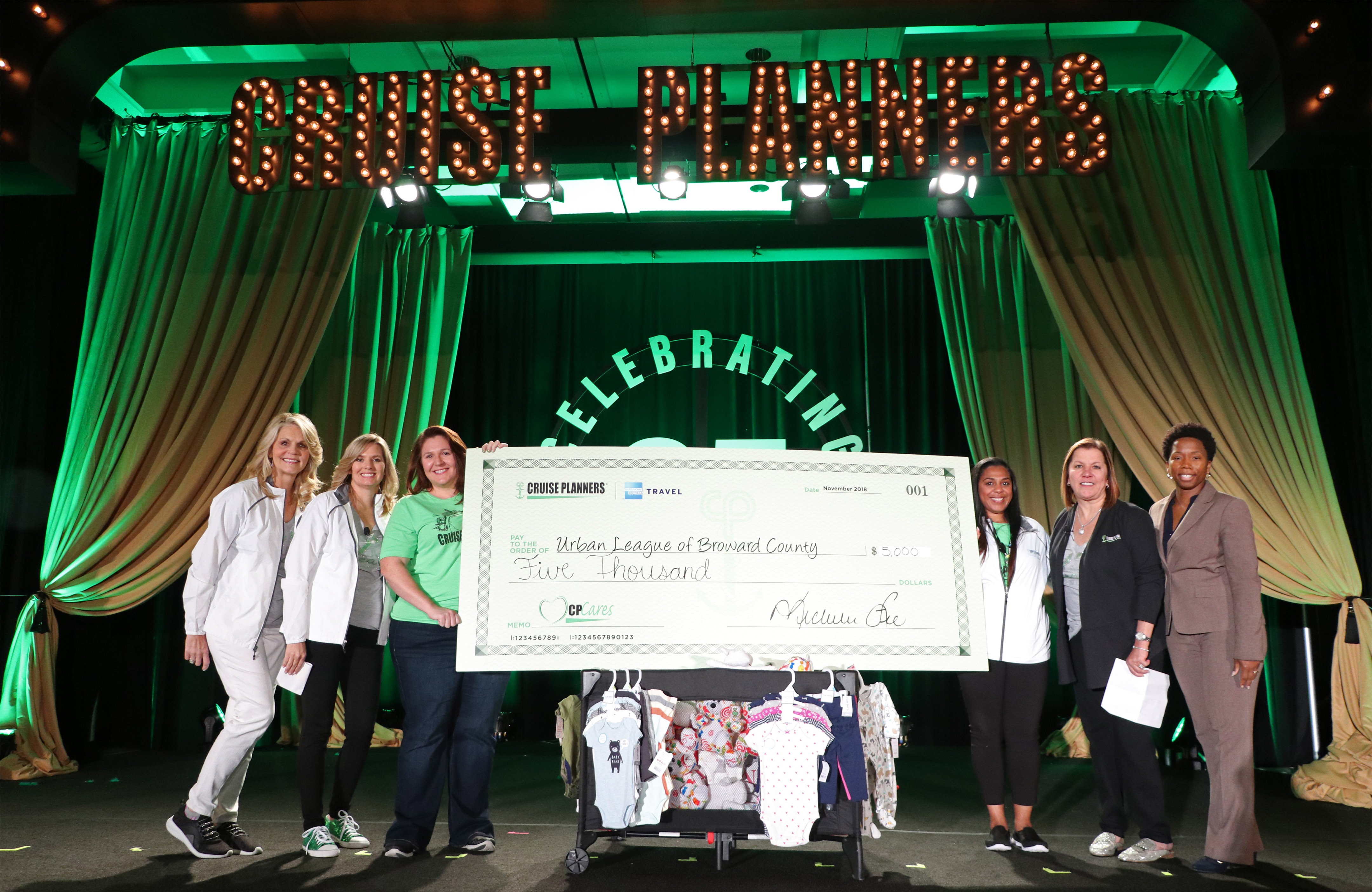 Cruise Planners Urban League of Broward County Donation CP Cares